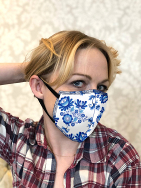 Logo trade promotional merchandise photo of: ZEFIR cotton face mask 1400165